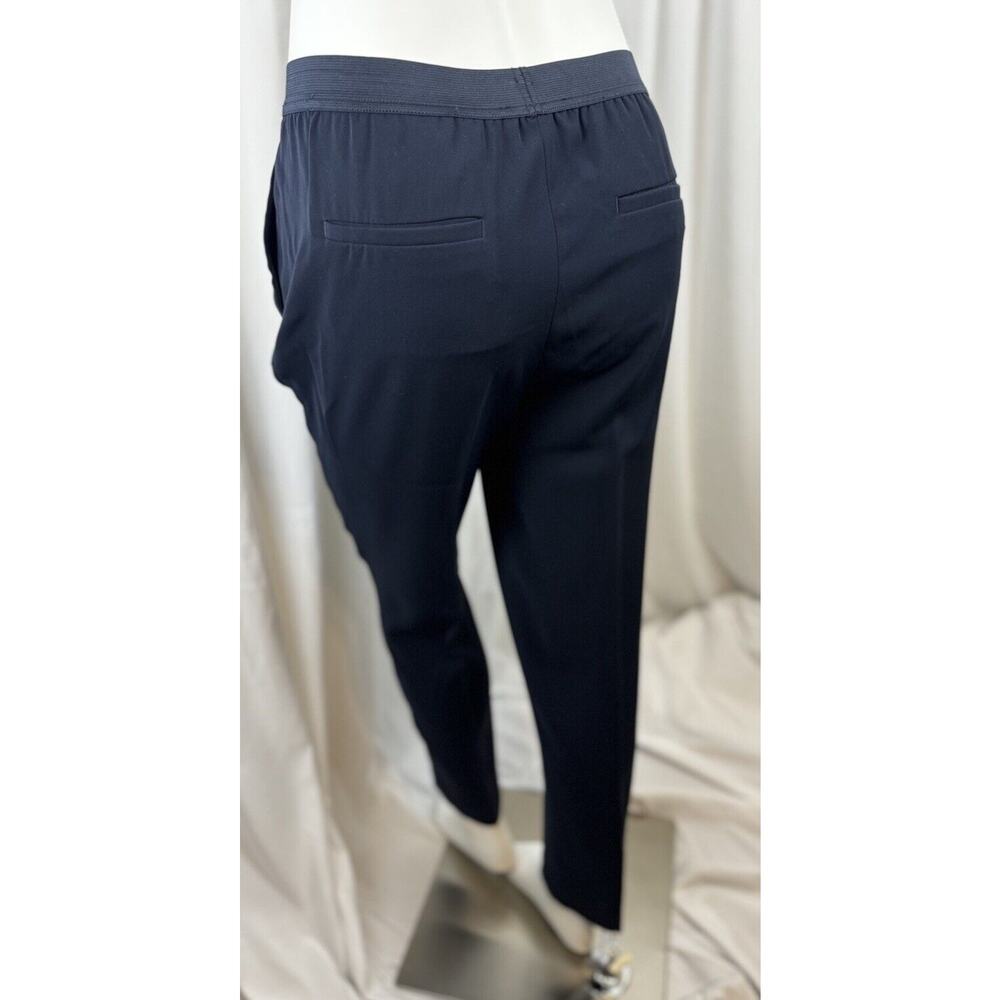 Ann Taylor Elastic Waist Dress Trousers Navy Blue 8 Professional 55-05 - Picture 2 of 16